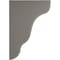 Ekena Millwork 1 3/4"W x 5 1/4"D x 7 1/2"H Plymouth Wood Vintage Decor Bracket, Reclaimed Grey BKTWD02X05X08PLGY - alternate 3